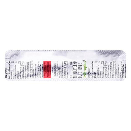 Nitroplus Injection 5ml - Global Surgicals