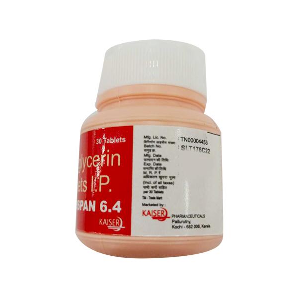 Nitrospan 6.4mg Tablet 30'S - Global Surgicals