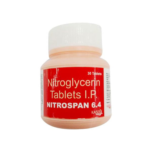 Nitrospan 6.4mg Tablet 30'S - Global Surgicals
