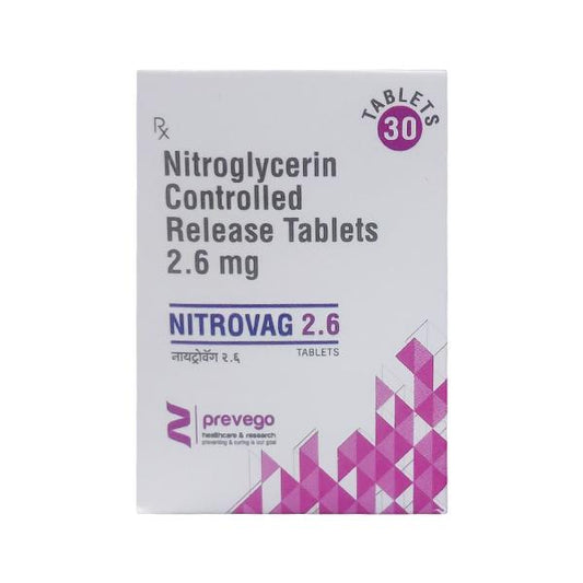 NITROVAG 2.6 Tablet 30's - Global Surgicals