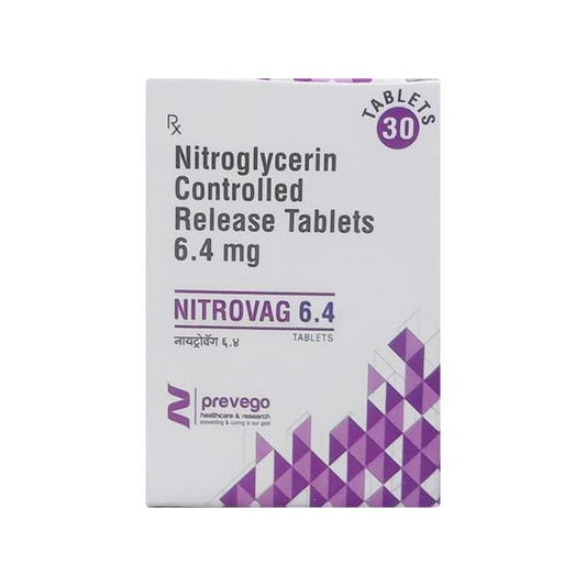 NITROVAG 6.4 Tablet 30's - Global Surgicals