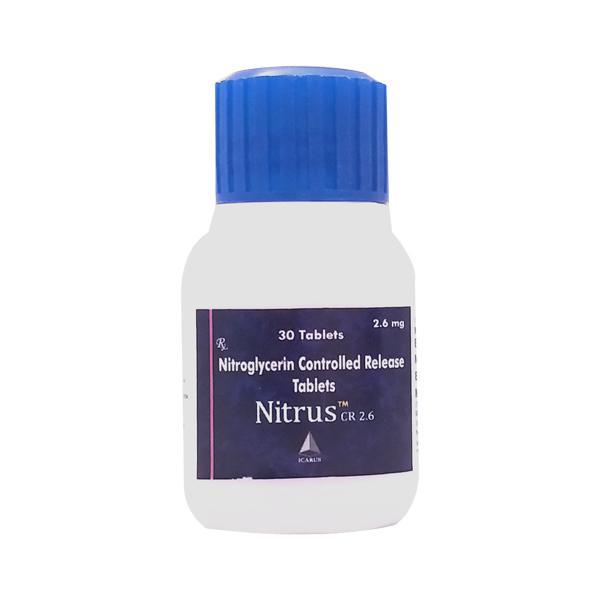 Nitrus CR 2.6mg Tablet 30'S - Global Surgicals