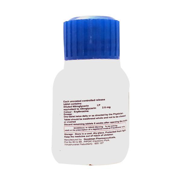 Nitrus CR 2.6mg Tablet 30'S - Global Surgicals