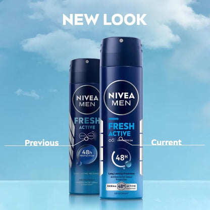 Nivea Men Fresh Active Deodorant Spray, 150 ml