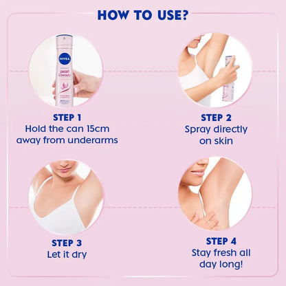 Nivea Pearl & Beauty Deodorant Spray, 150 ml