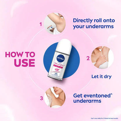 Nivea Natural Glow Roll On Deodorant for Women, 50 ml