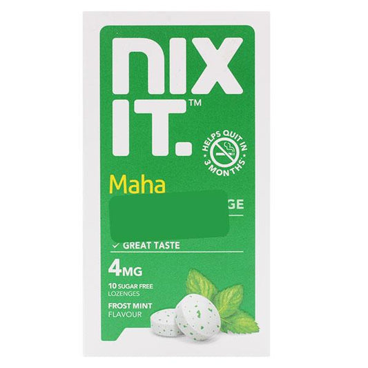 NIXIT 4 FROST MINT FLAVOUR SUGAR FREE Lozenges 10's - Global Surgicals