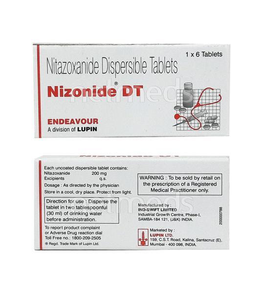 Nizonide DT 200mg Tablet 6'S - Global Surgicals