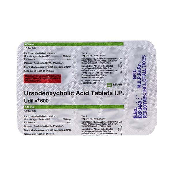 Udiliv 600mg Tablet 10'S