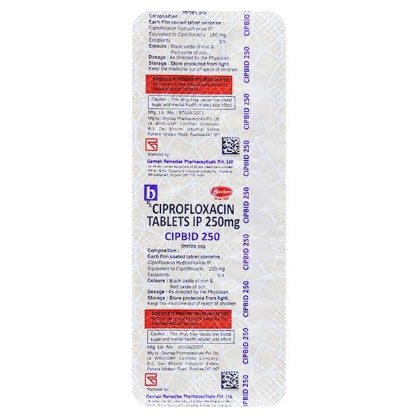 CIPBID 250 Tablet 10's