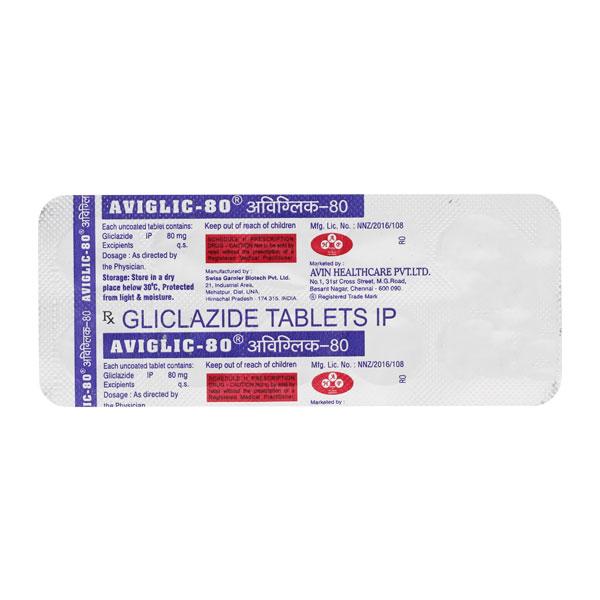 Aviglic 80mg Tablet 10'S
