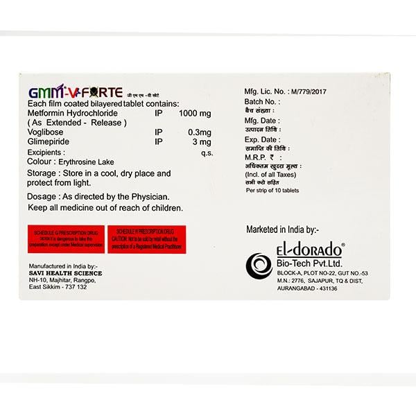 GMM V FORTE 3mg Tablet 10's