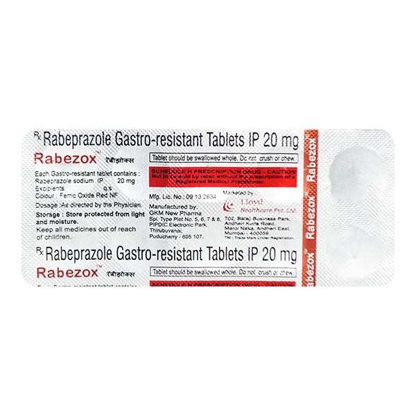 Rabezox 20mg Tablet 10'S