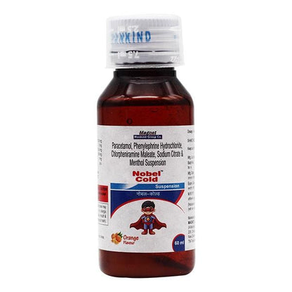 NOBEL COLD Orange Flavour Suspension 60ml - Global Surgicals