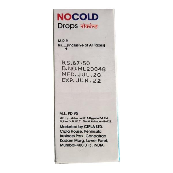 Nocold Drops 15ml - Global Surgicals
