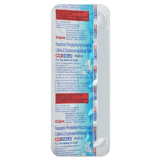 Nocold Tablet 10'S - Global Surgicals