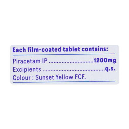 Nootropil 1200 Tablet 10'S - Global Surgicals