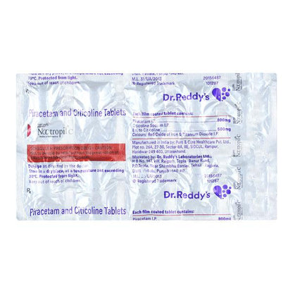 Nootropil C 500/800mg Tablet 10'S - Global Surgicals