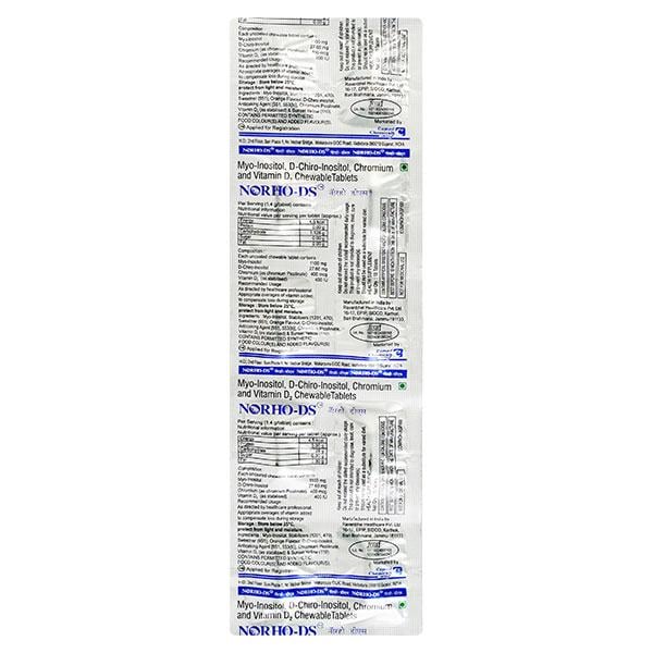 NORHO DS Chewable Tablet 10's - Global Surgicals