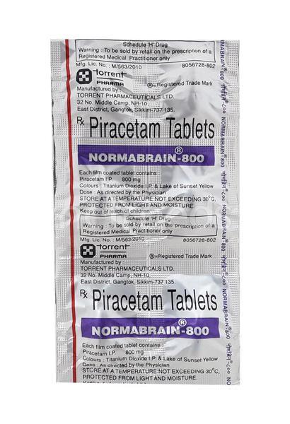 Normabrain 800mg Tablet 10'S - Global Surgicals