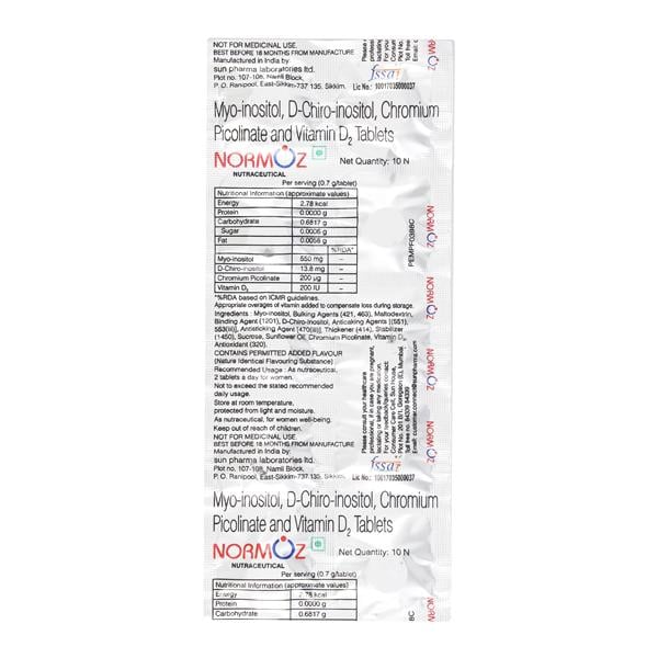 Normoz Tablet 10'S - Global Surgicals
