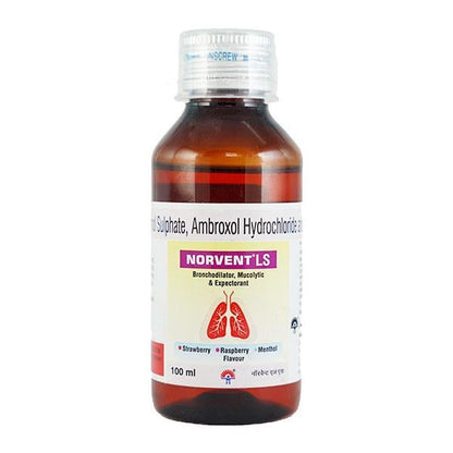 NORVENT LS STRAWBERRY FLAVOUR Syrup 100ml - Global Surgicals