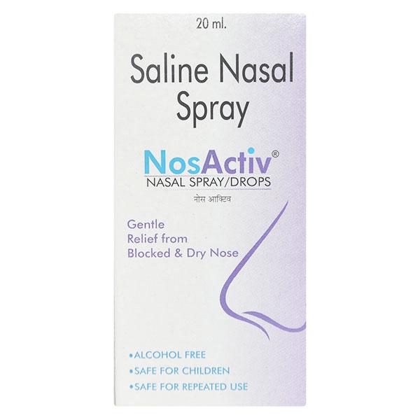 NOSACTIV Nasal Spray 20ml - Global Surgicals