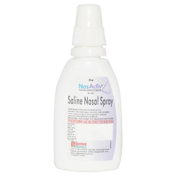 NOSACTIV Nasal Spray 20ml - Global Surgicals