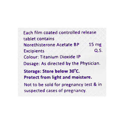 Nostra CR 15mg Tablet 5'S - Global Surgicals