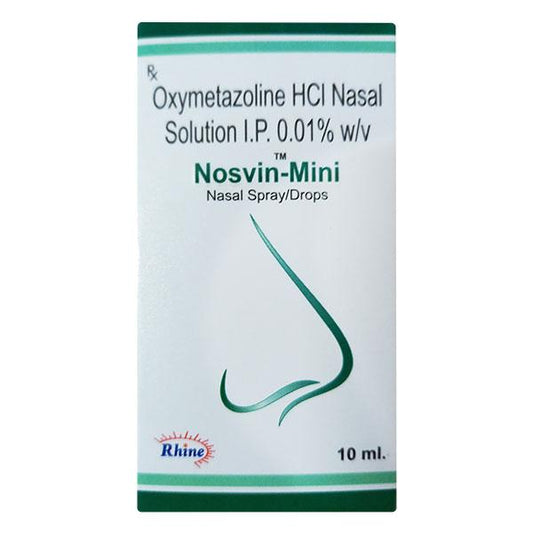 NOSVIN MINI 0.01% Nasal Drops 10ml - Global Surgicals