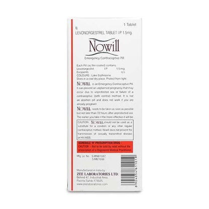 NOWILL 1.5mg Tablet 1's - Global Surgicals