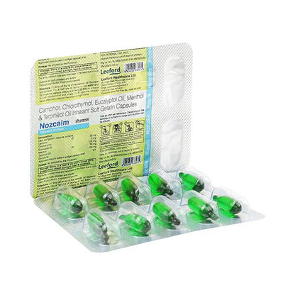 NOZCALM INHALANT Softgel 10's - Global Surgicals