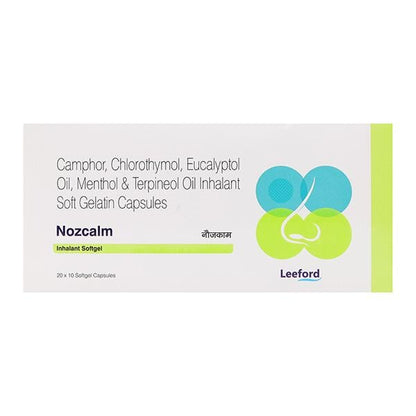 NOZCALM INHALANT Softgel 10's - Global Surgicals