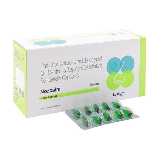 NOZCALM INHALANT Softgel 10's - Global Surgicals