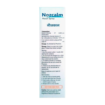 Nozcalm Nasal Drops 20ml - Global Surgicals