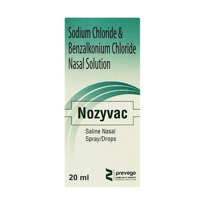 NOZYVAC Nasal Drops 20ml - Global Surgicals