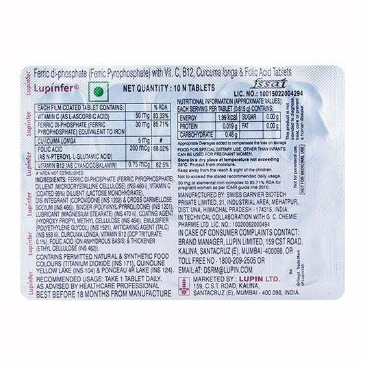 Lupinfer Tablet 10'S