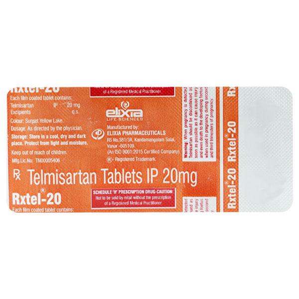 RXTEL 20mg Tablet 10's