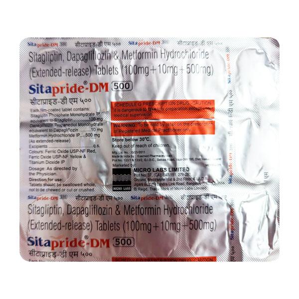 SITAPRIDE DM 500 Tablet 15's