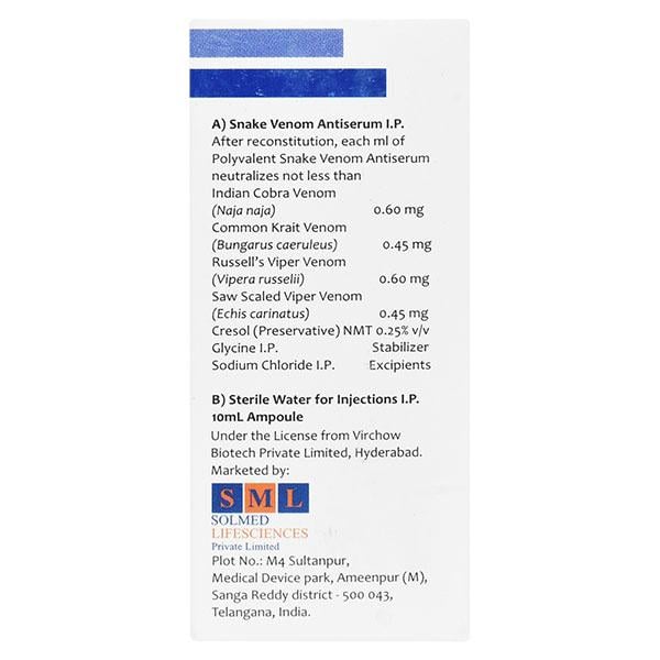 ANTI SNAKE VENOM Injection 10ml