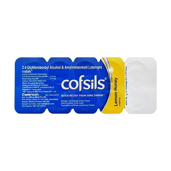 Cofsils Lemon Honey Lozenges 10'S