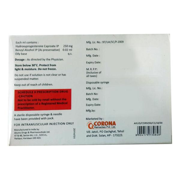 Cor9 250mg Injection 1ml