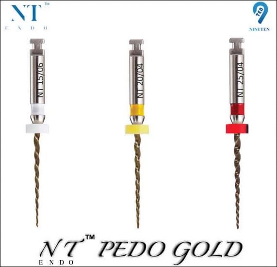 NT Pedo Gold Assorted NiTi Rotary Files - Global Surgicals