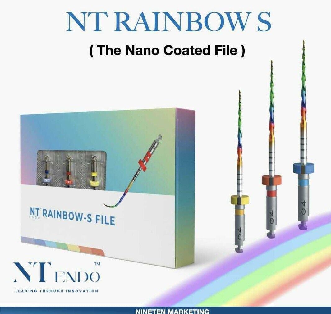 NT Rainbow S Refills NiTi Rotary Files - Global Surgicals