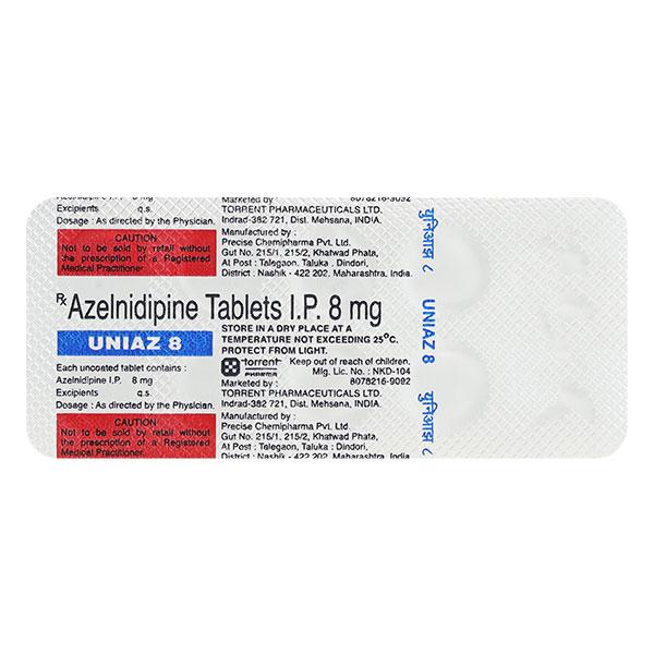 UNIAZ 8mg Tablet 10's