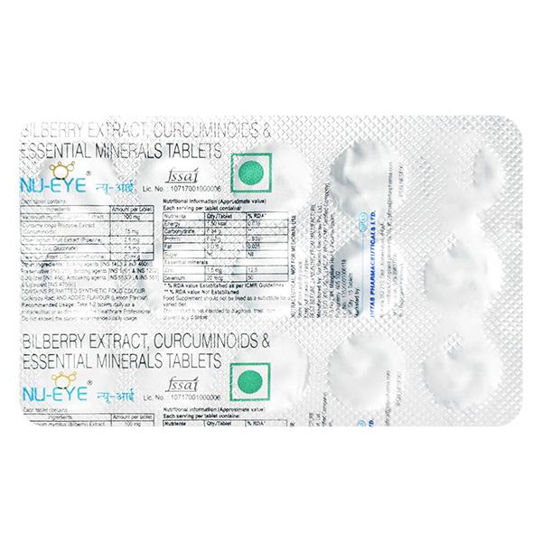 NU Eye Tablet 15'S - Global Surgicals
