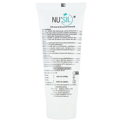 NU SIL Face Wash 50ml - Global Surgicals