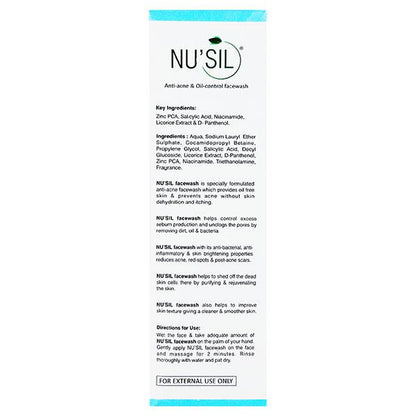 NU SIL Face Wash 50ml - Global Surgicals