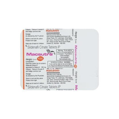 Macsutra 100mg Tablet 4'S