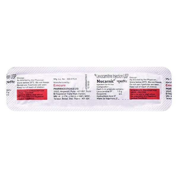 Nucarnit Injection 5ml - Global Surgicals